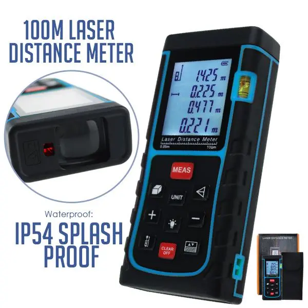 X01rz-E100 Laser Distance Meter 100M With Spirit Level (Fb) 1