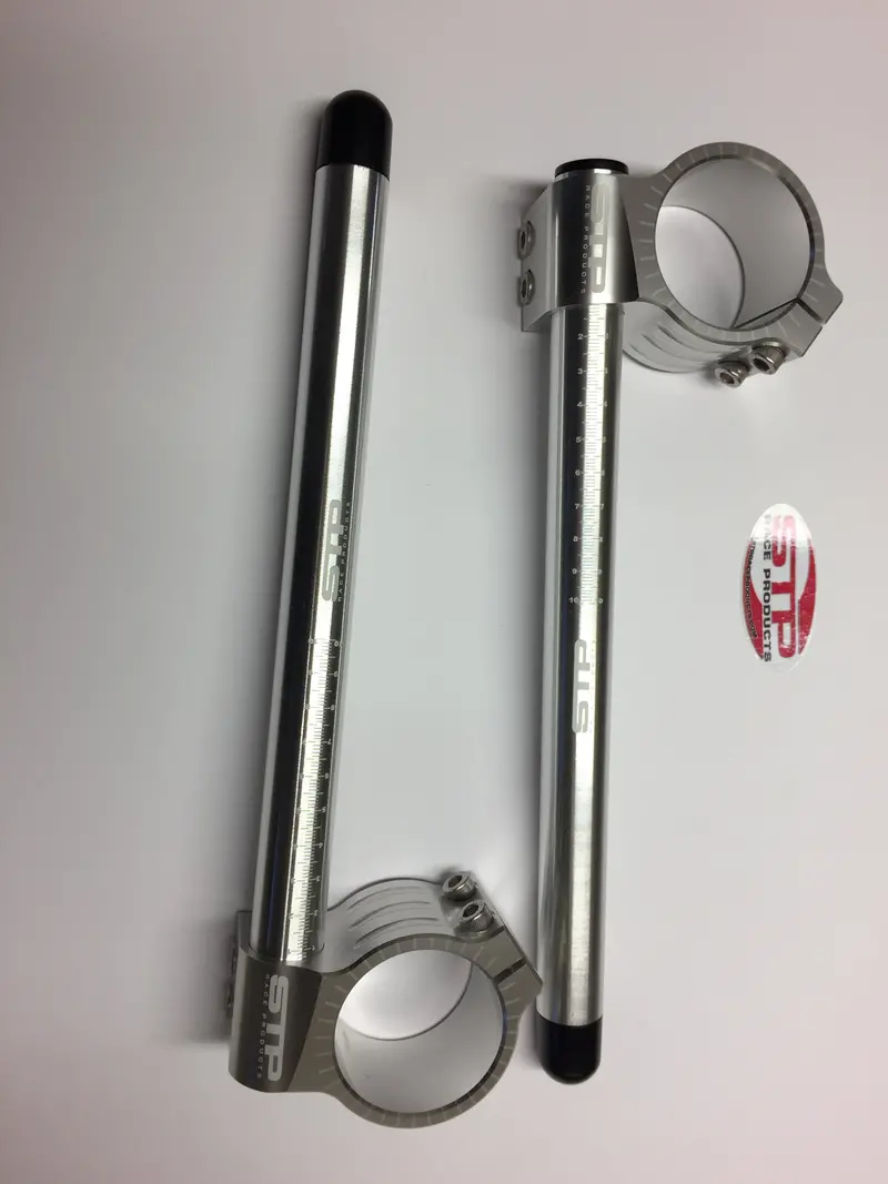 Yamaha 50Mm Stp Tek2 Calibrated Road Race Polished Aluminium Clip-Ons Handlebars Bsb Mbb 1