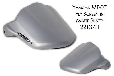 Yamaha Mt07 & Fz07 14-2015 Short Fly Screen Matt Silver Finish By Pyramid 1