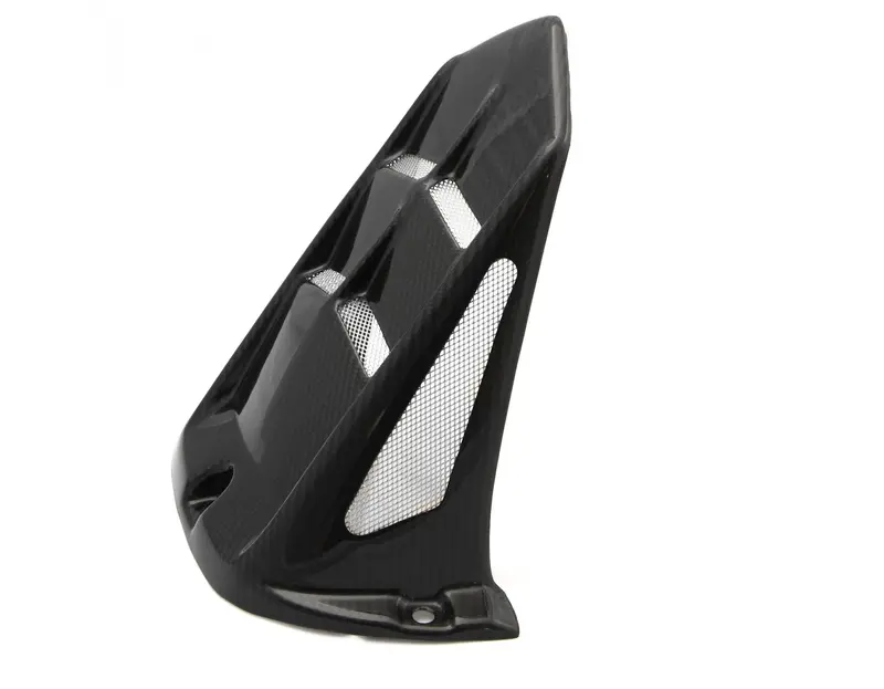 Yamaha Yzf-R6  06-2021 Gloss Black & Silver Mesh Rear Hugger By Powerbronze 1
