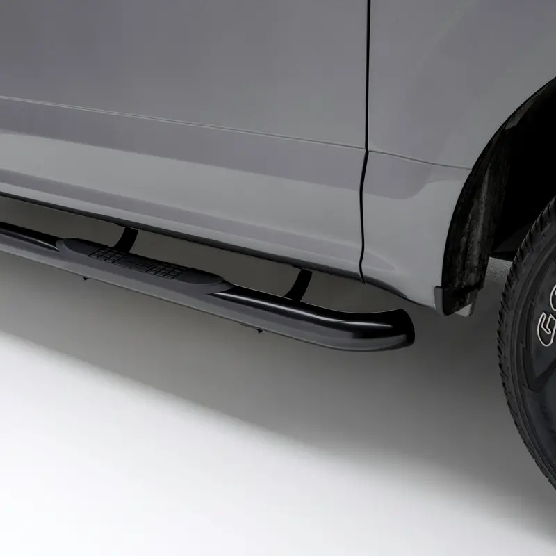 Aries Black Steel Side Bars – 3-Inch Round Step Bars For Select Dodge Ram Trucks 1