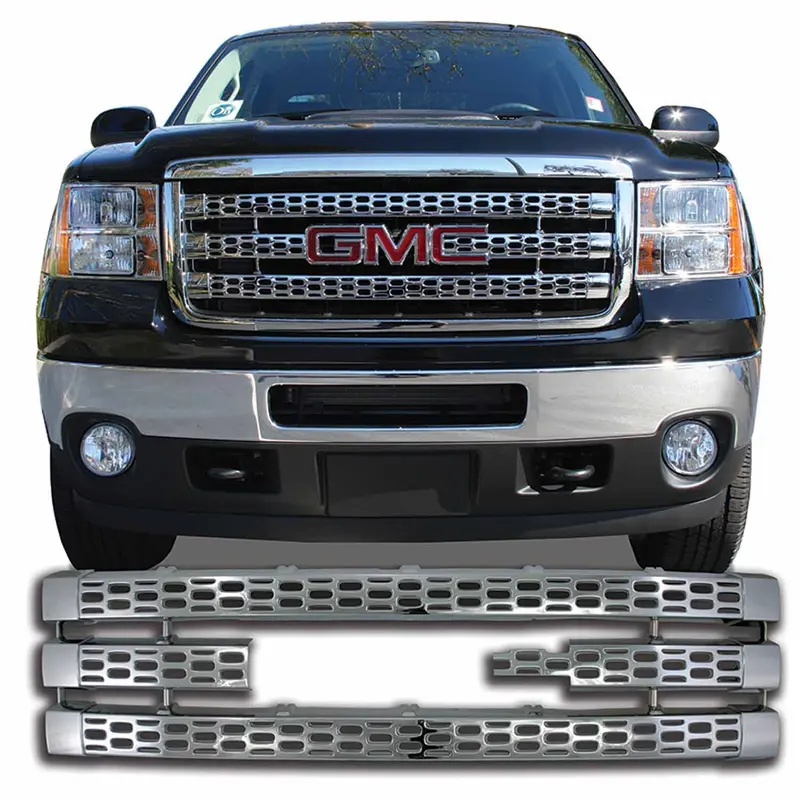 Coast To Coast Honeycomb-Style Chrome Abs Grille Overlay With Emblem Cutout (Model Iwcgi90) 1
