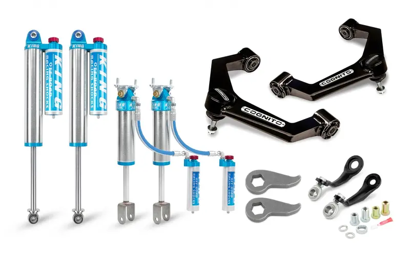 Cognito 510-P0931 3-Inch Elite Leveling Kit With King 2.5 Reservoir Shocks – 2020–2022 Chevy Silverado & Gmc Sierra 2500/3500 (2Wd/4Wd) 1
