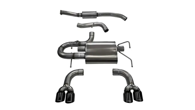 Corsa 14862Blk 3-Inch Cat-Back Dual Exhaust System For 2008–2014 Subaru Wrx/Sti Hatchback 1