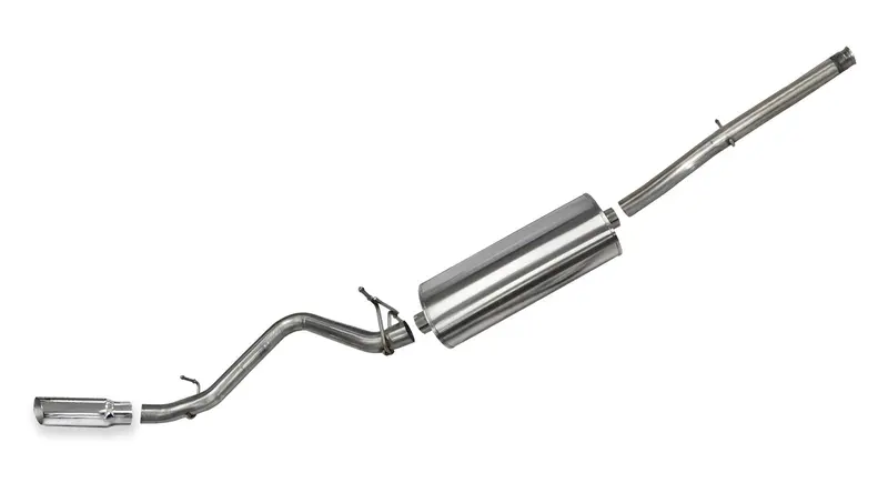 Corsa Performance 24872 3-Inch Cat-Back Exhaust System With 4-Inch Polished Slash-Cut Tip For 2014–2018 Silverado/Sierra 1500 (5.3L V8, Regular Cab/Long Bed, 133" Wb) 1