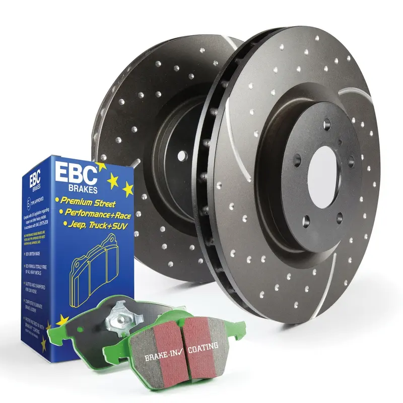 Ebc S10Kf1485 Greenstuff 2000 Brake Kit – Includes Gd Rotors For Enhanced Stopping Power 1
