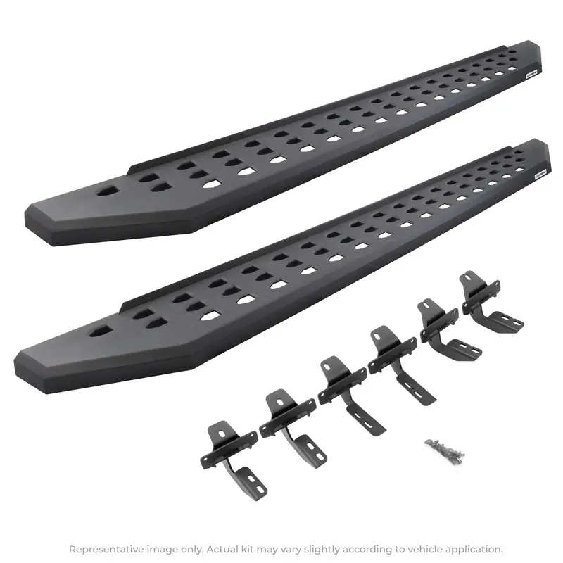 Go Rhino 69443580Pc Rb20 Running Boards With Mounting Brackets Kit - Double Cab 1