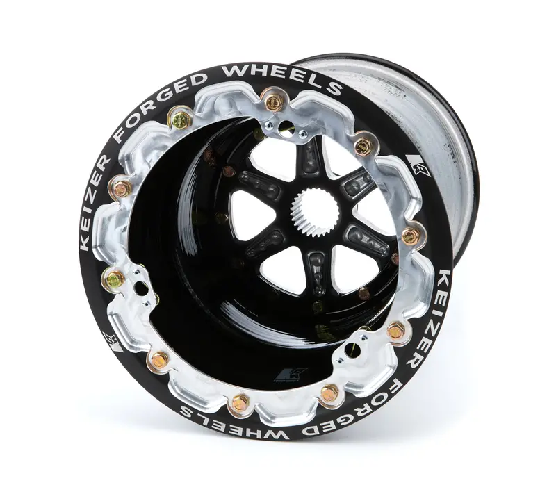 Keizer Aluminum Wheels, Inc. 10135Spfblb Splined Wheel B/L 10X13 5In Bs 27Spl Black 1