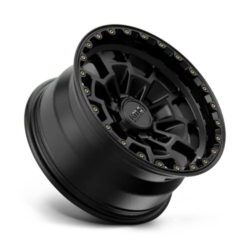 Kmc Km718 17X8.5-Inch Matte Black Alloy Wheel (6X5.5 Bolt Pattern, 0Mm Offset) 1