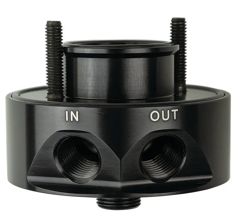 Moroso Oil Filter Adapter – Converts Standard Filter Threads For Cooler Integration 1