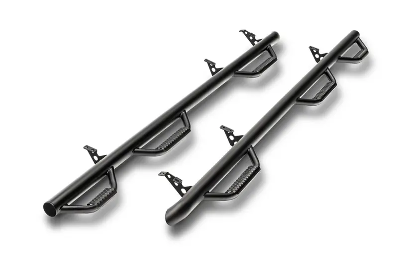 N-Fab Crew Cab Nerf Steps With Bed Access – Black Finish For Silverado/Sierra 1