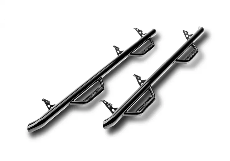 N-Fab D0974Rc-4 Nerf Step System With Bed Access – Gloss Black, Fits 2009–2018 (2019 Classic) Ram 1500 Regular Cab 1