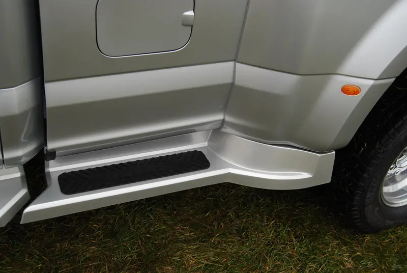 Owens Products 31004 Glastep Fiberglass Running Boards – Custom Molded For 2017–2018 Ford F-250/F-350 Dually Long Bed 1