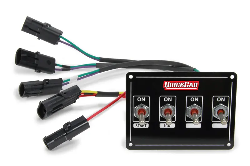 Quickcar Racing Ignition Control Panel – Extreme 4 W/ Dual Mag Pickup & 4-Switch Interface (Model #50-7414) 1