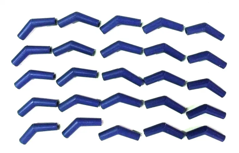 Taylor Cable 44806 Spark Plug Wire Boot; 135 Deg.; Silicone; Quantity 25; Blue; 1