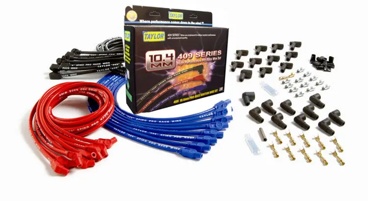 Taylor Cable 79078 Spiro-Pro 10.4Mm Ignition Wire Set – 409-Series, 8-Cylinder 1